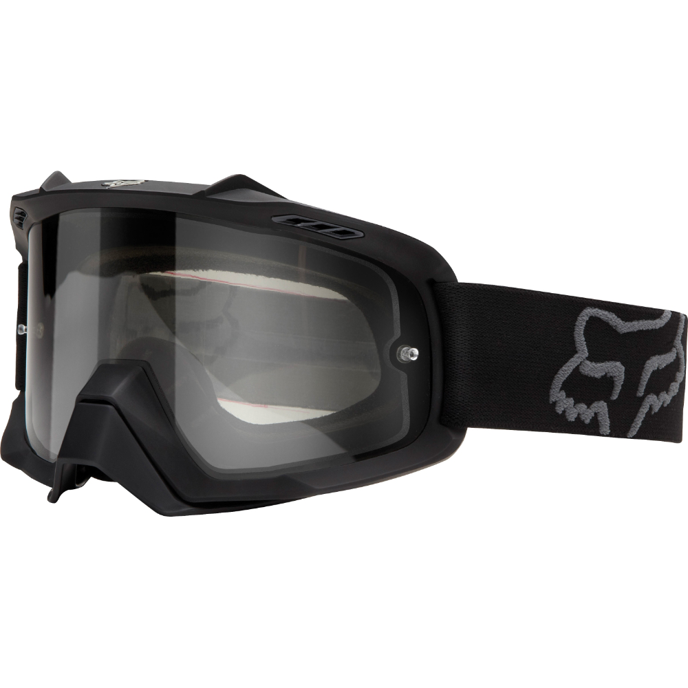 Fox Air Space Enduro Matte Black/Clear очки, черные матовые с прозрачной линзой
