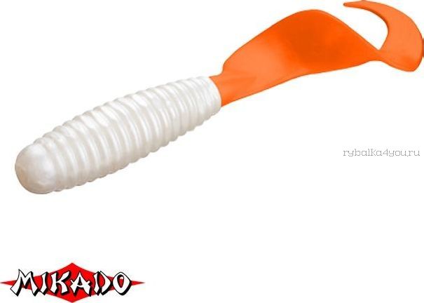 Твистер Mikado Twister 38 мм. /цвет:  01TOT  уп.=10 шт.