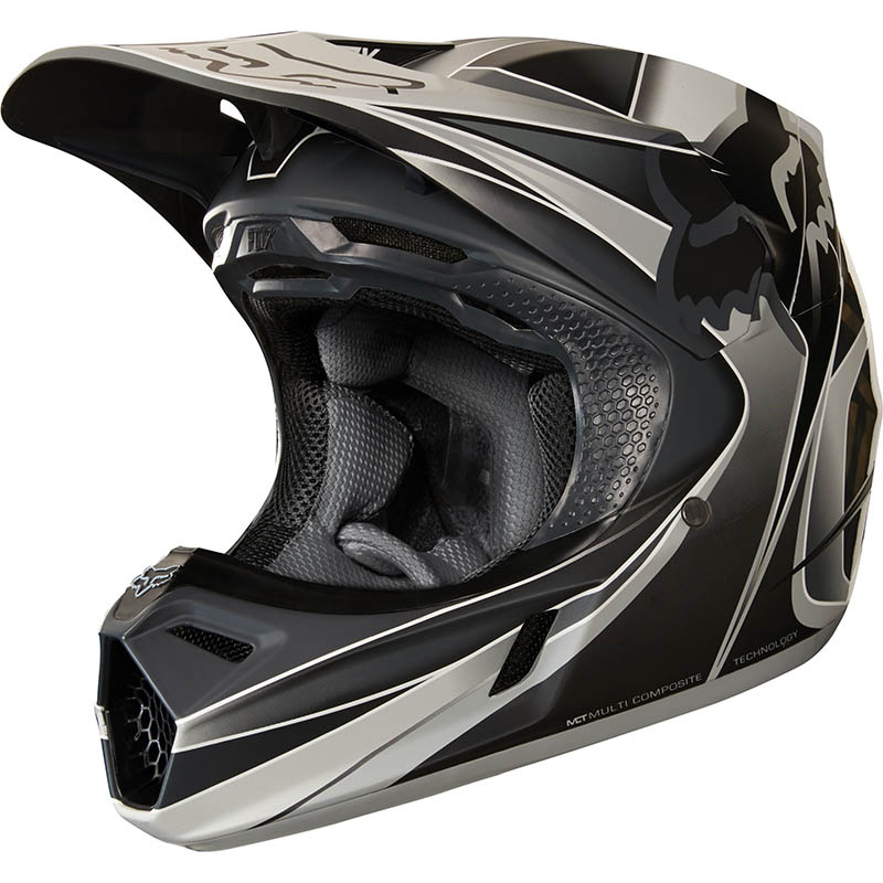 Fox - 2018 V3 Kustm Grey ECE шлем, серый