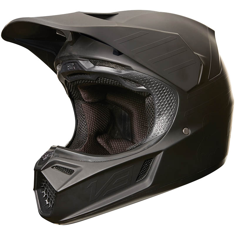 Fox - 2019 V3 Matte Carbon Black шлем, черный матовый