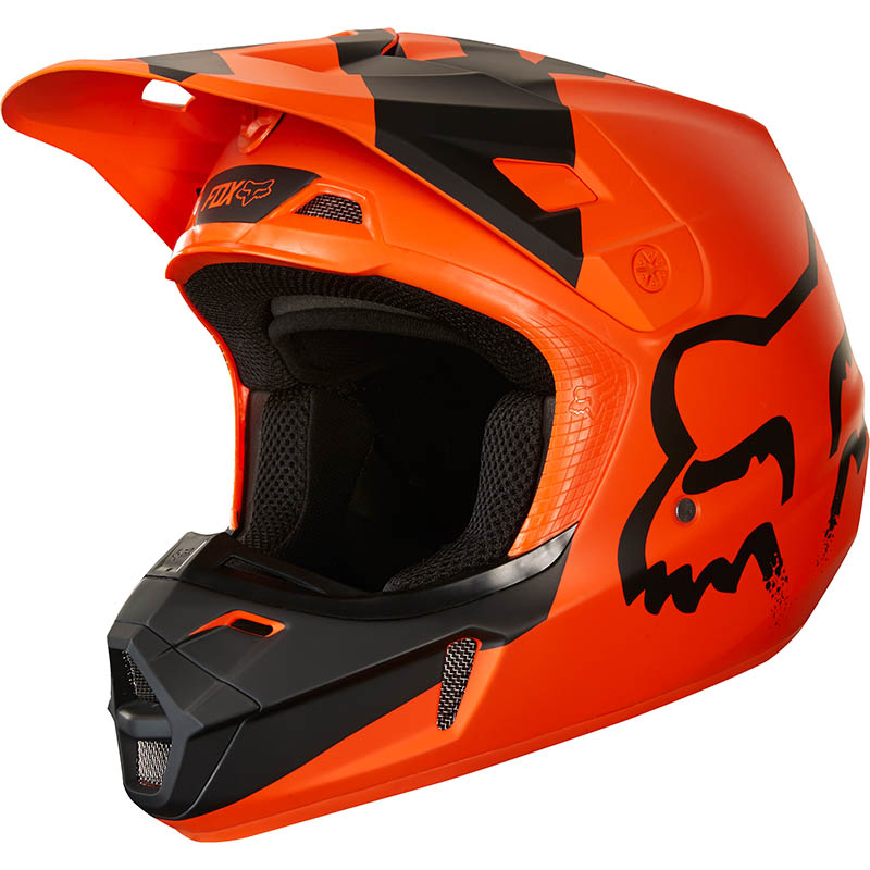 Fox V2 Mastar Orange ECE шлем, оранжевый