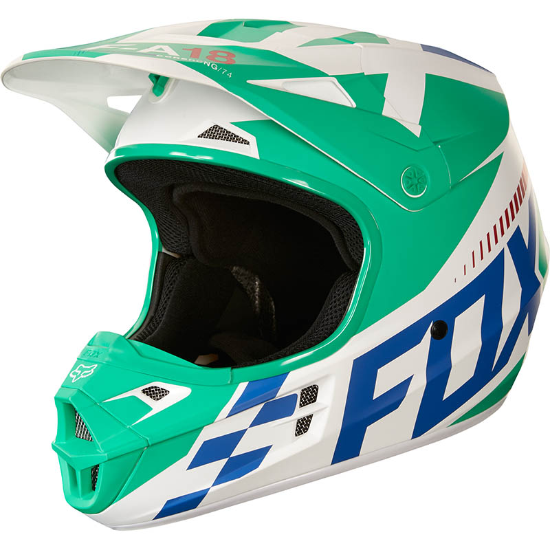 Fox - 2018 V1 Sayak Green ECE шлем, зеленый