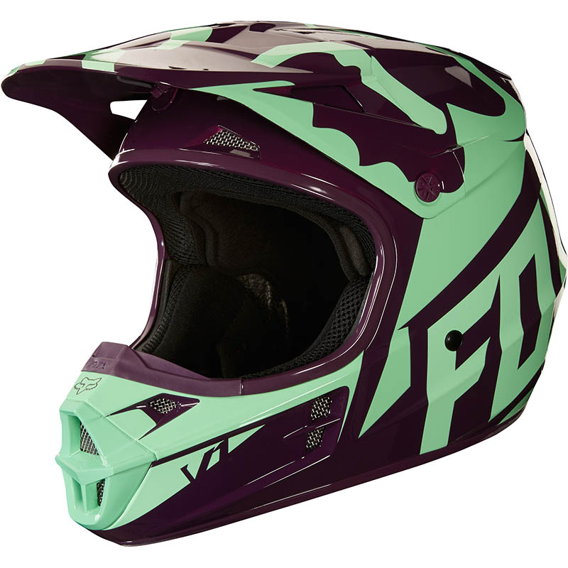 Fox - 2018 V1 Race Green ECE шлем, зеленый