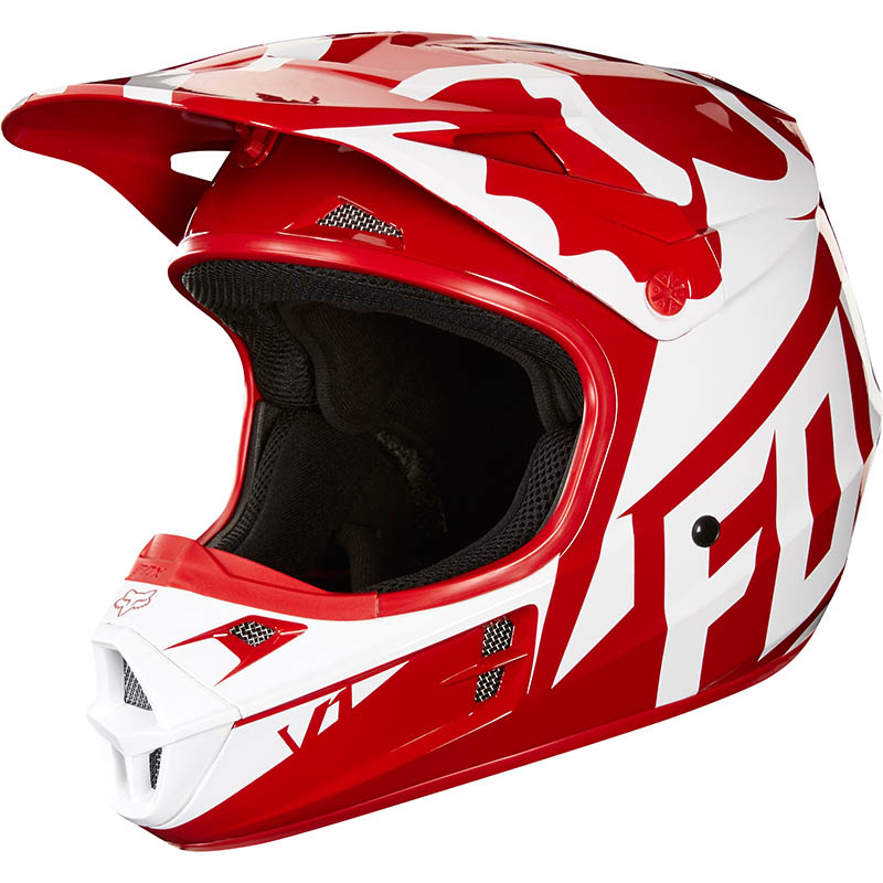 Fox - 2018 V1 Race Red ECE шлем, красный