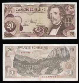 Австрия 20 шиллингов 1967