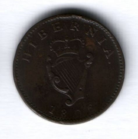 1 фартинг 1806 г. Ирландия