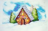 Cross stitch pattern "Gingerbread house".