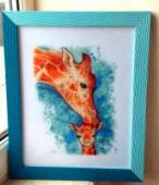 Cross stitch pattern "Giraffes".