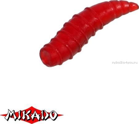 Опарыш силиконовый Mikado Trout Campione  (чеснок) 1.5 см. / 003