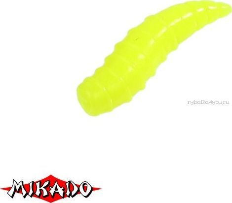 Опарыш силиконовый Mikado Trout Campione  (чеснок) 1.5 см. / 005