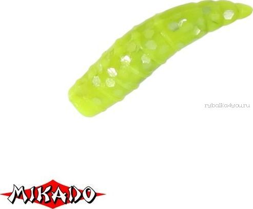 Опарыш силиконовый Mikado Trout Campione  (чеснок) 1.5 см. / 007