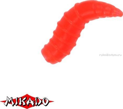 Опарыш силиконовый Mikado Trout Campione  (чеснок) 1.5 см. / 009