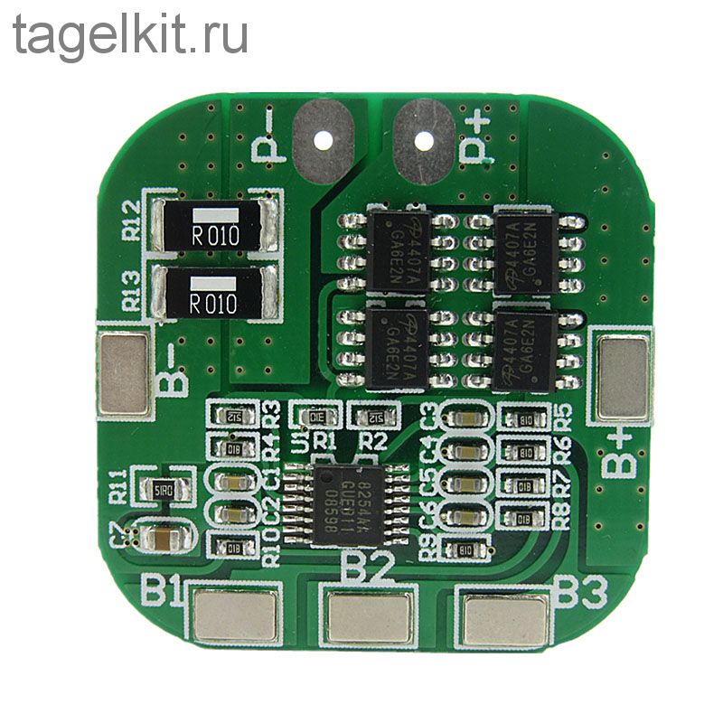 BMS 3S – контроллер заряда с защитой на 3 АКБ 20A | prompodsh.ru