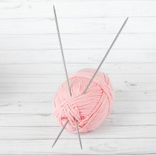 Спицы для вязания, в чехле, d=4мм, 35см