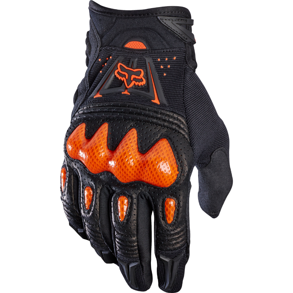 Fox Bomber Black/Orange перчатки, черно-оранжевые