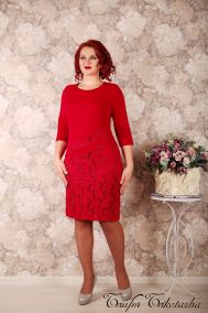 Платье Модница (красный)