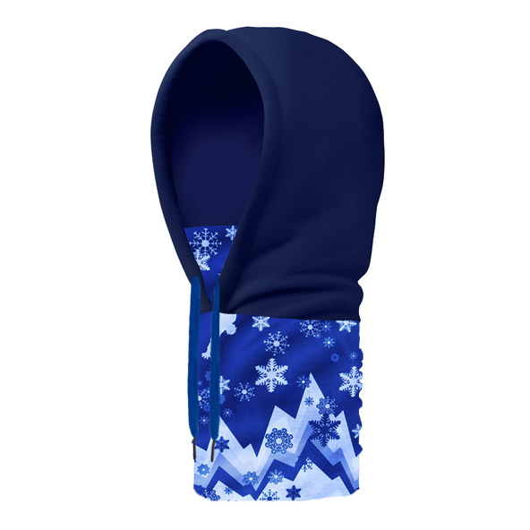 Капюшон-шарф "Сноуборд" - синий