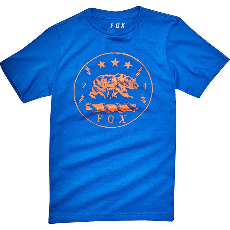 Fox - Youth Revealer SS Tee True Blue футболка подростковая , синяя
