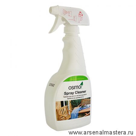 Средство для очистки садовой мебели из древесины для наружных работ Osmo Spray Cleaner 0,5 л 8027