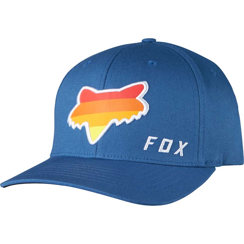 Fox - Draftr Head Flexfit Blue бейсболка, синяя