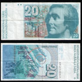 Швейцария. 20 франков (Орас Бенедикт де Соссюр)