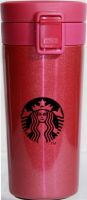 Термостакан Старбакс Starbucks с поилкой 380 мл розовый