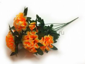 Искусственный букет хризантем 6 голов  (38 см., 40 шт./уп.)  9  расцветок