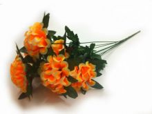 Искусственный букет хризантем 6 голов  (38 см., 40 шт./уп.)  9  расцветок