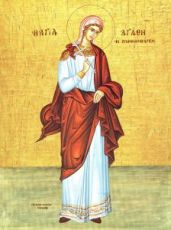 Икона Агафия Панормская