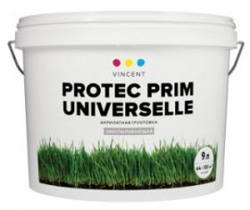 Грунт Универсальный Vincent G5 Protec Prim Universelle 9л Акрилатный, Бесцветный / Винсент Протек Прим Универсал Г5