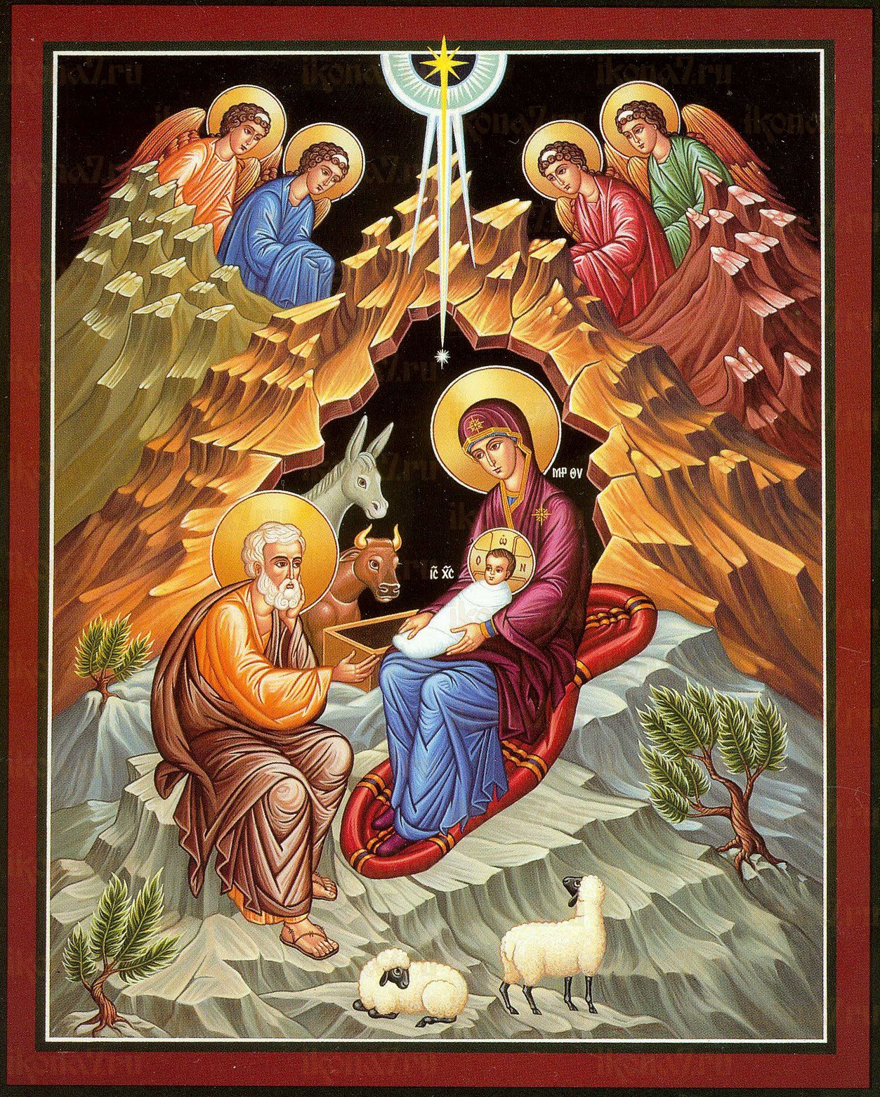 Икона Рождество Христово - Православные рукописные иконы в Санкт-Петербурге