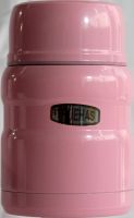 Ланч-бокс суповой Truehas 460 мл с ложкой розовый