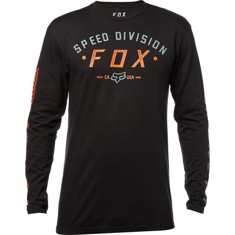 Fox - Ground Fog LS Tee Black футболка с длинным рукавом, черная