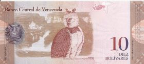 Банкнота 10 боливаров Венесуэла  2013 UNC
