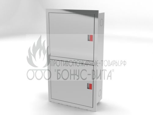ШПК-320-12 ВЗ (700х1300х300мм) шкаф пожарный из нержавеющей стали, с евро-ручкой