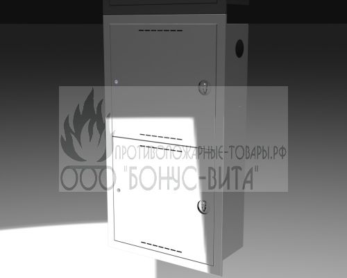 ШПК-320-12 ВЗ (700х1300х350мм)  шкаф пожарный из нержавеющей стали, с почтовым замком