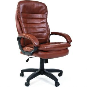 Кресло CHAIRMAN 795 LT/brown для руководителя, экокожа, цвет коричневый