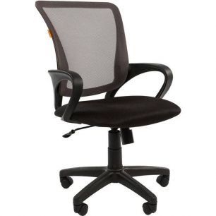 Кресло CHAIRMAN 969/GREY для оператора, сетка/ткань, цвет серый/черный