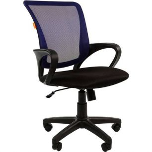 Кресло CHAIRMAN 969/BLUE для оператора, сетка/ткань, цвет синий/черный