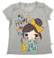 хлопковая футболка для девочки
