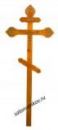 Крест на могилу деревянный сосна "Фигурный с распятием"  220см светлый