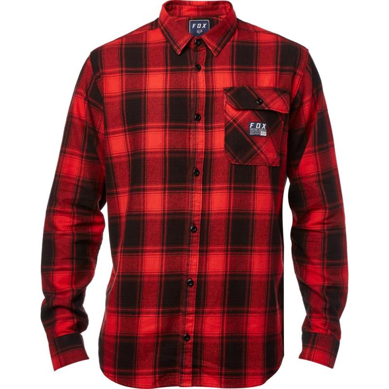 Fox - Voyd Flannel Black/Red рубашка, черно-красная