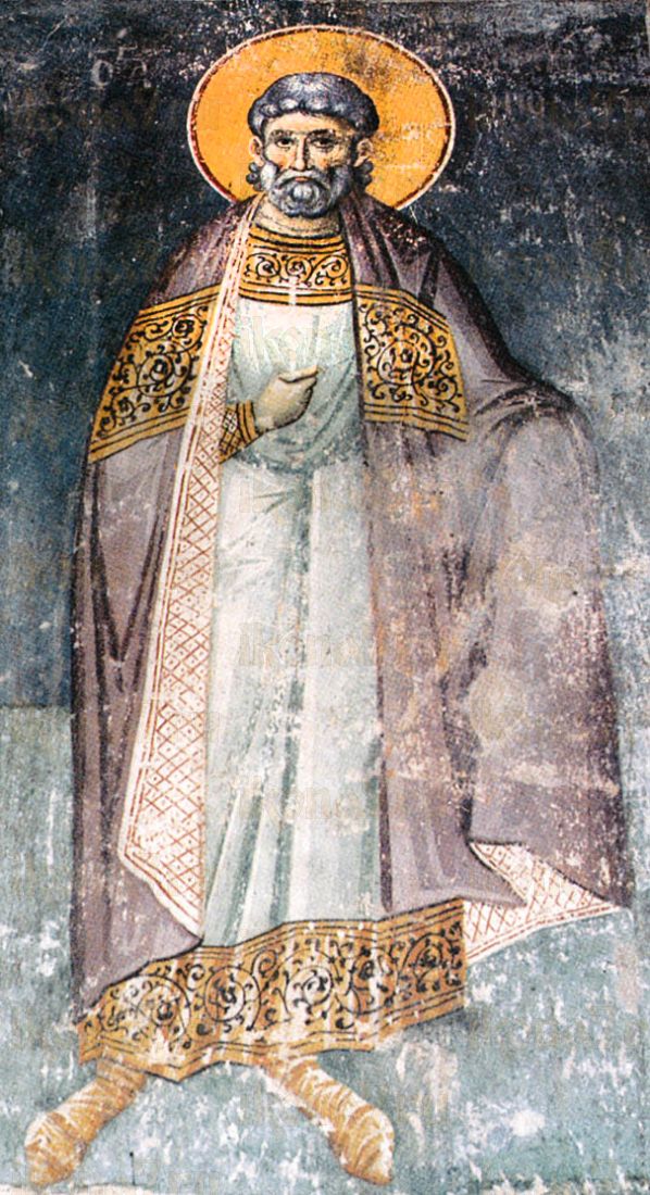 Амфиан Патарский (рукописная икона)