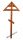 Крест на могилу деревянный из дуба "Домик"  210см