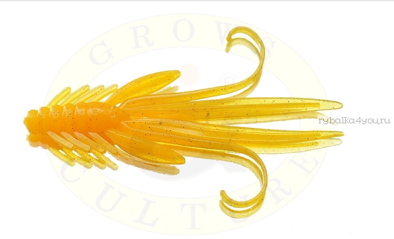 Мягкая приманка Grows Culture  Nymph Trout Red Bass 50 мм (съедобные) цвет Yellow RG