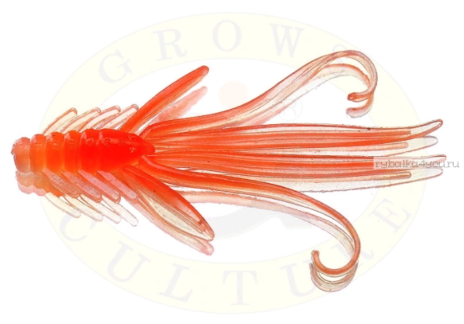 Мягкая приманка Grows Culture  Nymph Trout Red Bass 50 мм (съедобные) цвет Orange/Silver