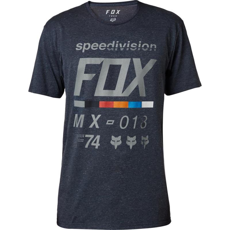 Fox - Draftr SS Tech Tee Heather Midnight футболка, синяя