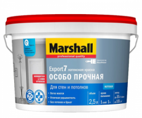 Краска Особо Прочная Marshall Export-7 4.5л Латексная Матовая / Маршалл Экспорт-7