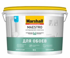 Краска для Обоев Marshall Maestro 4.5л Интерьерная Классика / Маршалл Маэстро