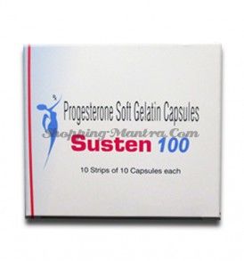 Састен капсулы (Прогестерон 100мг) Сан Фарма для заместительной гормонотерапии | Sun Pharma Susten capsules Progesterone (100mg)